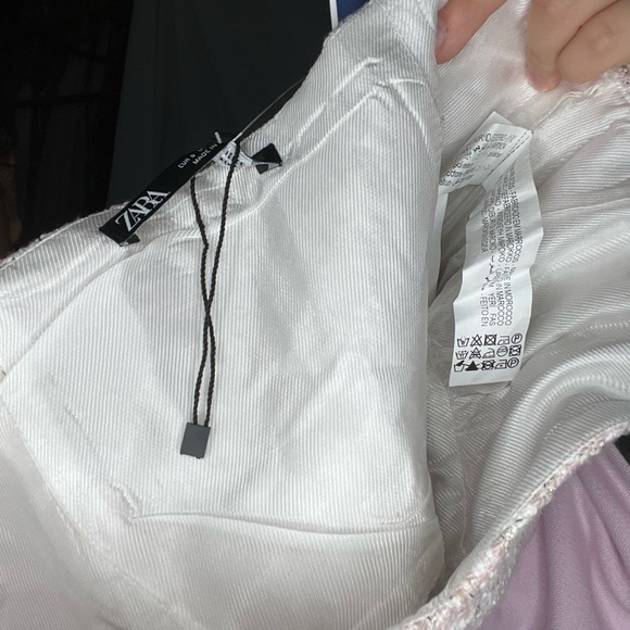 Zara Cream Tweed Tank Top - Picture 6 of 6